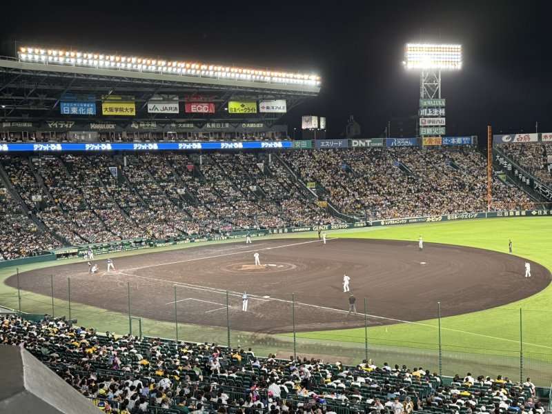 バックネットは見えない